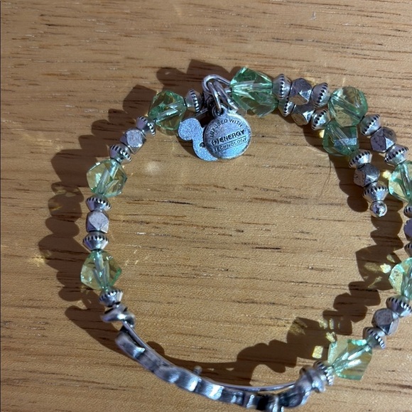 Green Beaded Alex And Ani 'Wishes' Bracelet - Picture 3 of 3